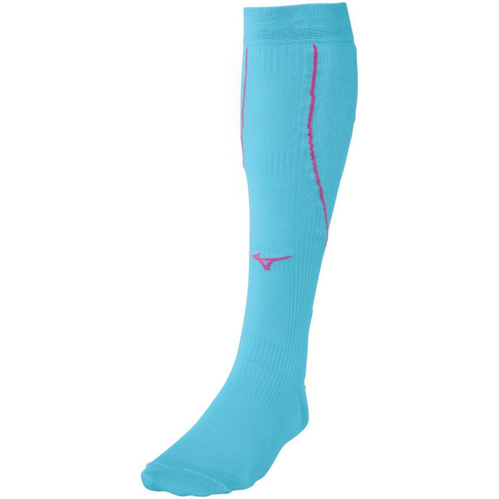 Mens Mizuno Compression Running Socks Blue Turquoise Philippines (XAQTMN308)